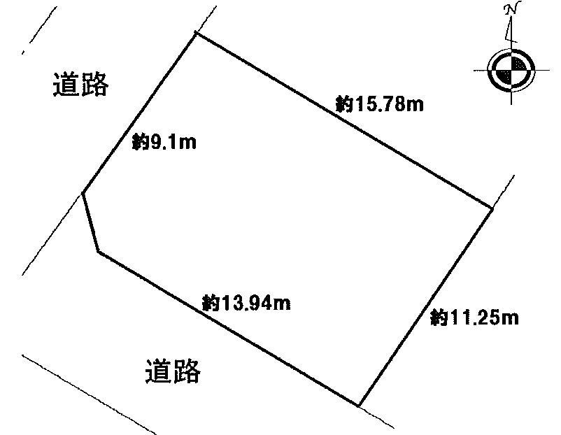 Compartment figure. Land price 34,900,000 yen, Land area 177 sq m