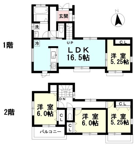 Floor plan. 26,800,000 yen, 4LDK, Land area 137.97 sq m , Building area 96.07 sq m floor plan