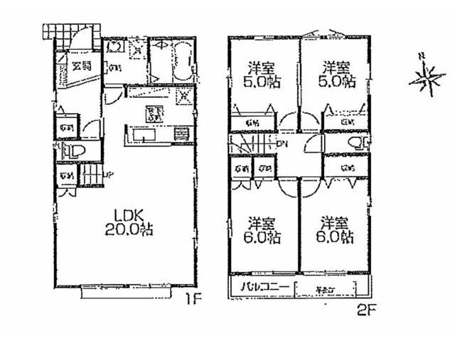 Floor plan. 33,800,000 yen, 4LDK, Land area 130.42 sq m , Building area 98.53 sq m floor plan