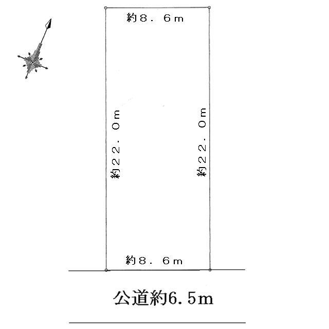 Compartment figure. Land price 31,800,000 yen, Land area 191 sq m