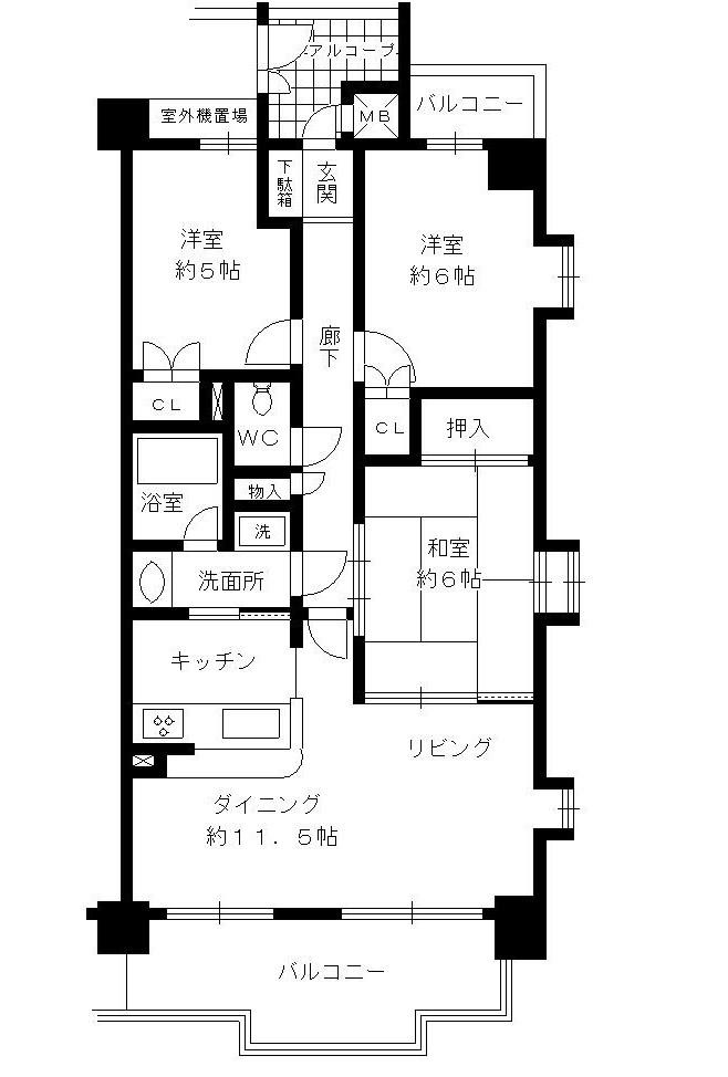 Floor plan. 3LDK, Price 14.9 million yen, Occupied area 70.24 sq m , Balcony area 12.15 sq m
