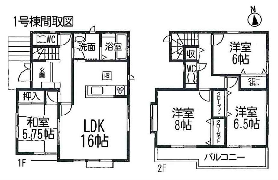 Floor plan. 39,300,000 yen, 4LDK, Land area 141.37 sq m , Building area 103.1 sq m