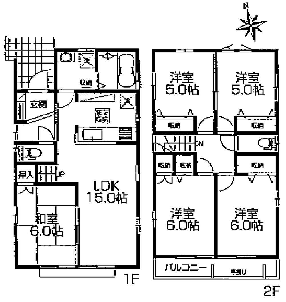 Floor plan. (9 Building), Price 34,800,000 yen, 5LDK, Land area 130.42 sq m , Building area 98.53 sq m