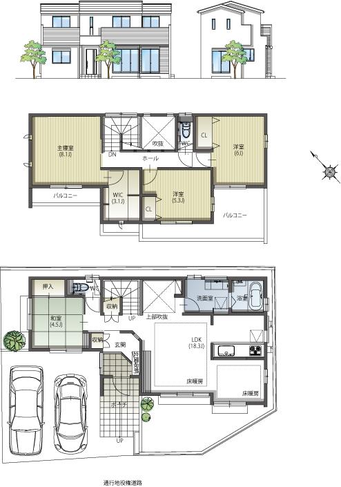 Floor plan. (2), Price TBD , 4LDK, Land area 132.3 sq m , Building area 112.86 sq m
