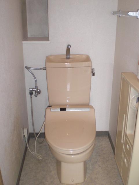 Toilet. Toilet with shower