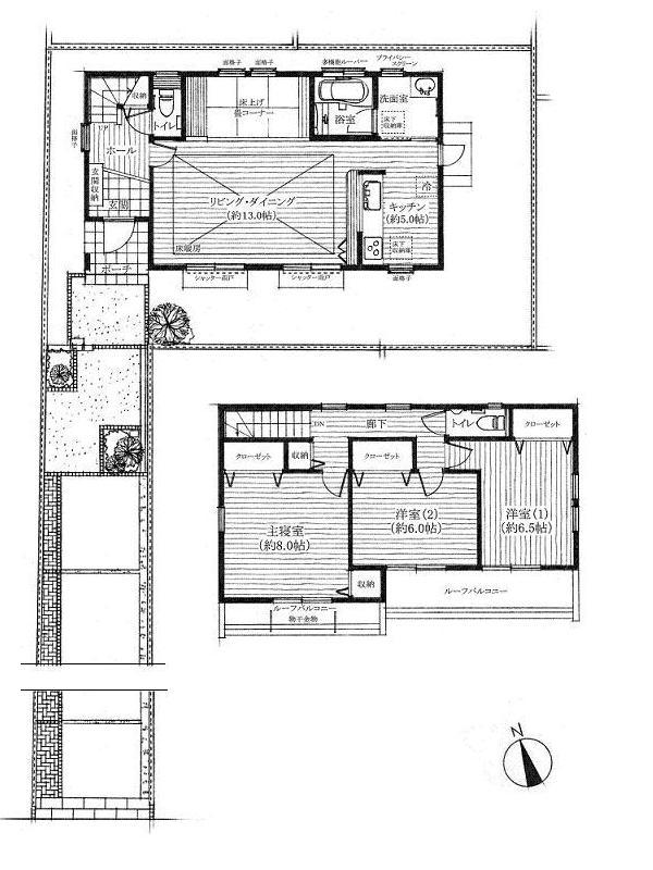 Floor plan. (No.12 [A house with a tatami corner] ), Price 39,500,000 yen, 3LDK, Land area 180.23 sq m , Building area 101.85 sq m
