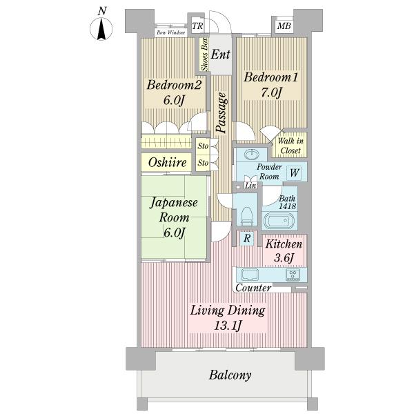 Floor plan. 3LDK, Price 27.3 million yen, Occupied area 80.28 sq m