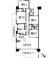 Floor: 4LDK + WIC + SIC + TR, the occupied area: 93.01 sq m, Price: 37,600,000 yen ・ 38,200,000 yen