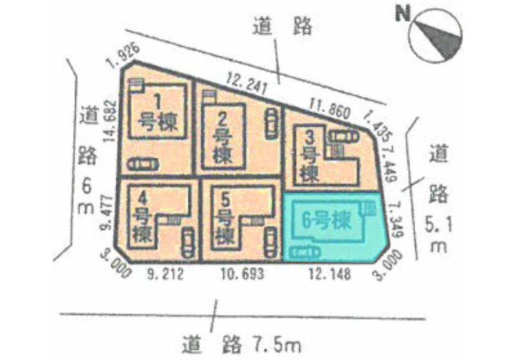 The entire compartment Figure. It will be the blue part is 6 Building.