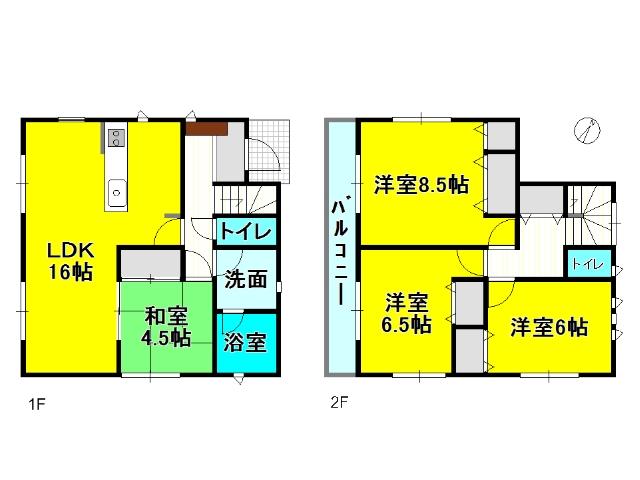 Floor plan. 32,900,000 yen, 4LDK, Land area 148.08 sq m , Building area 96.79 sq m floor plan
