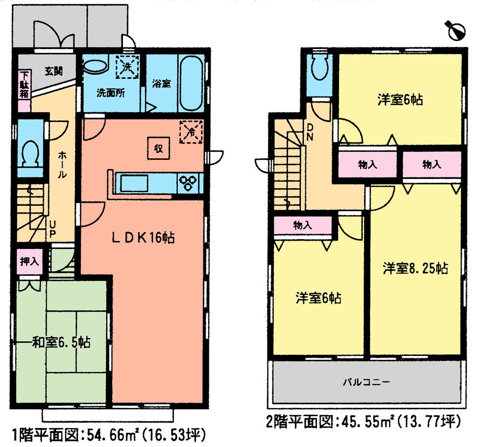 Floor plan. 38,800,000 yen, 4LDK, Land area 120.49 sq m , Building area 100.21 sq m 1 Building