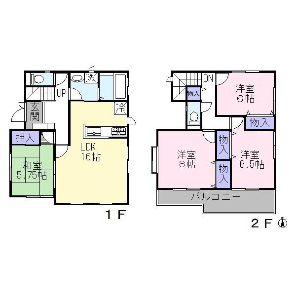 Floor plan. 39,300,000 yen, 4LDK, Land area 103.1 sq m , Building area 103.1 sq m