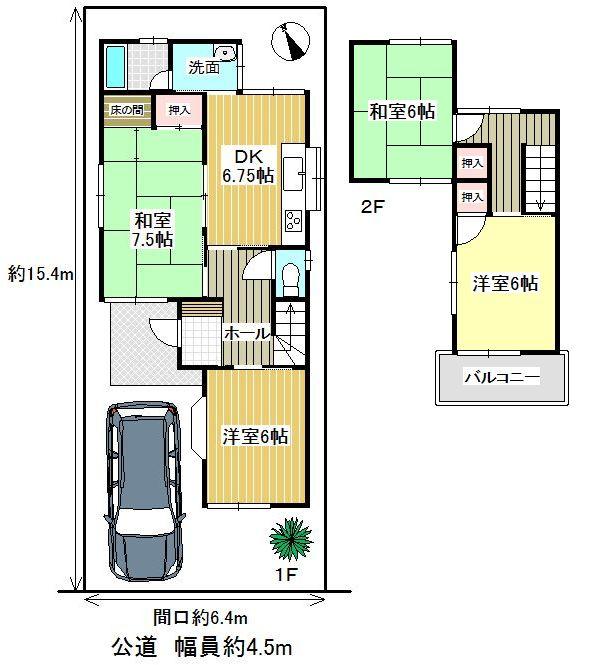 Floor plan. 18,850,000 yen, 4DK, Land area 100 sq m , Building area 78.09 sq m