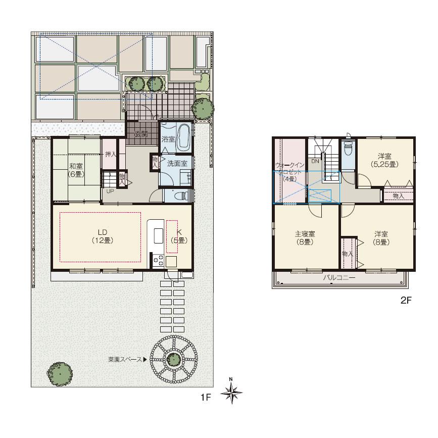 Floor plan. (Building 2), Price 39,900,000 yen, 4LDK+S, Land area 194.88 sq m , Building area 115.94 sq m