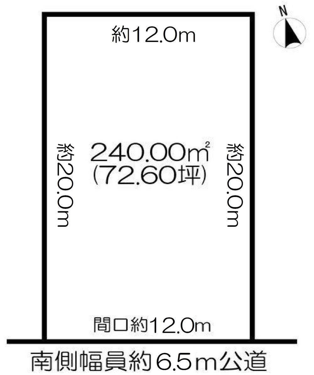 Compartment figure. Land price 47,200,000 yen, Land area 240 sq m