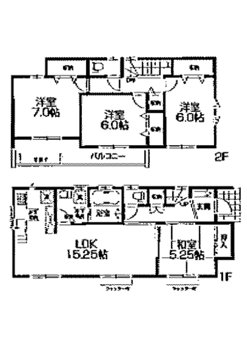 Floor plan. (Building 2), Price 27,900,000 yen, 4LDK, Land area 124.42 sq m , Building area 97.71 sq m
