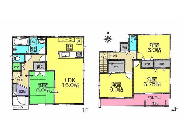 Floor plan. 34,800,000 yen, 4LDK, Land area 123.67 sq m , Building area 100.6 sq m floor plan