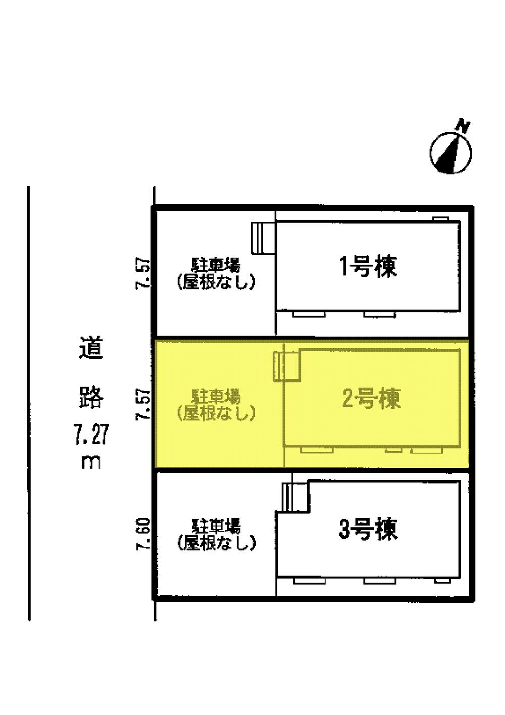 The entire compartment Figure. Yellow part is the Building 2. 