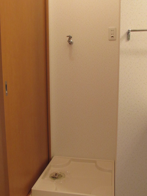 Washroom. Washing machine Storage