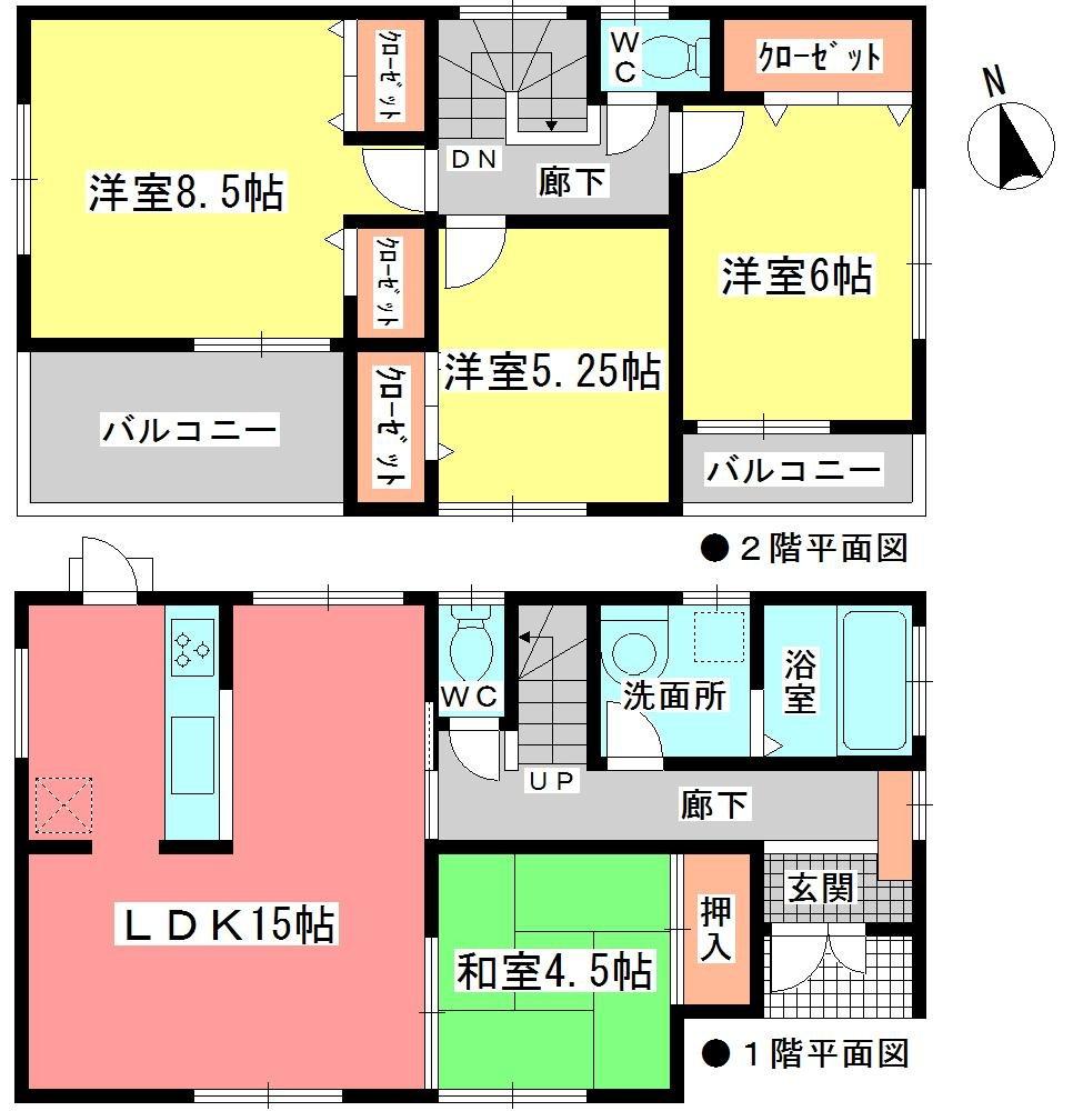 Floor plan. (3 Building), Price 31,800,000 yen, 4LDK, Land area 138.13 sq m , Building area 96.07 sq m