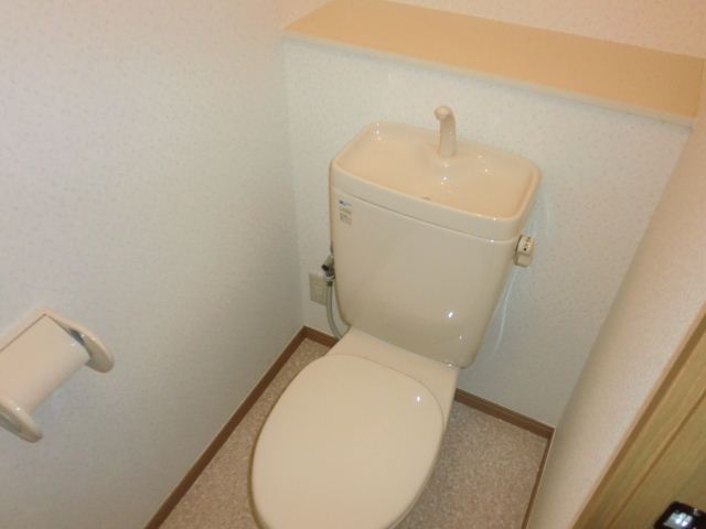 Toilet. With shelf! With electrical outlet! 