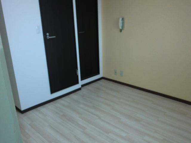 Living and room. Stylish door!
