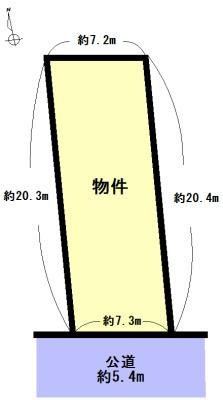 Compartment figure. Land price 22.5 million yen, Land area 148.82 sq m