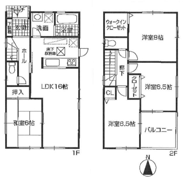 Floor plan. 32,800,000 yen, 4LDK, Land area 163.13 sq m , Building area 98.82 sq m