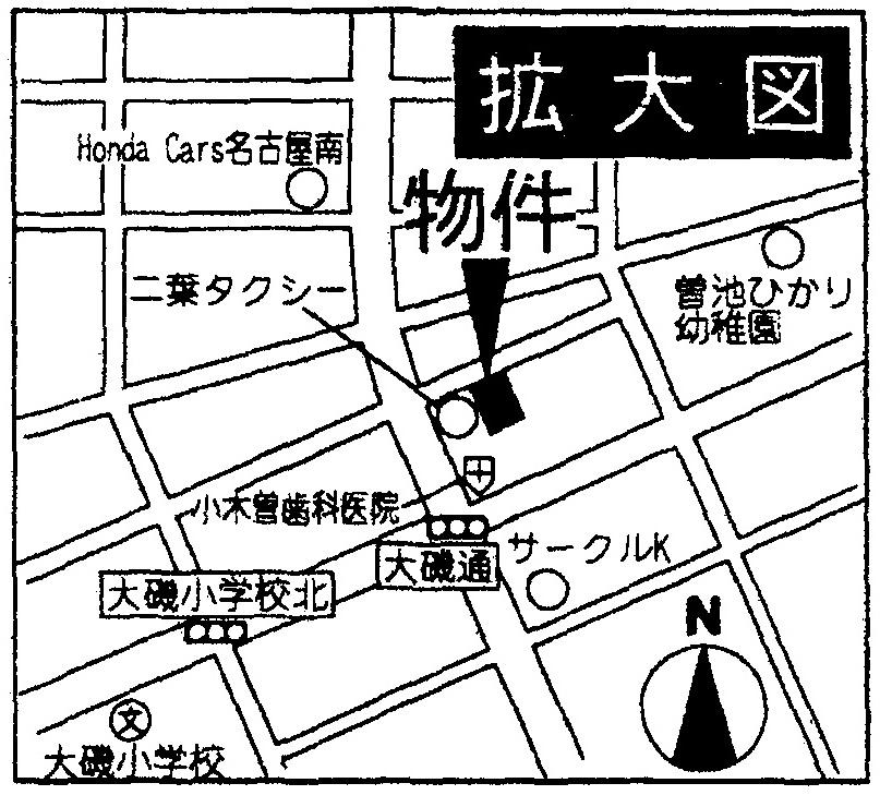 Local guide map. Nagoya, Minami-ku, Soike-cho 2-chome, # 32