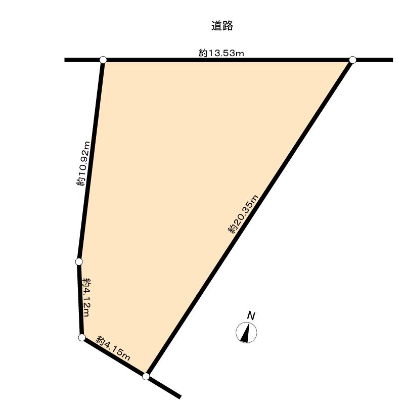 Compartment figure. Land price 17.8 million yen, Land area 147.25 sq m land area of ​​approximately 44.54 square meters!