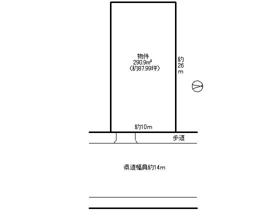 Compartment figure. Land price 44 million yen, Land area 290.9 sq m