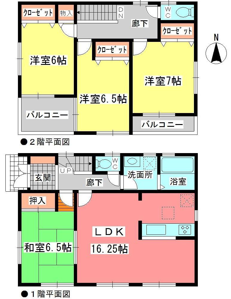 Floor plan. (1 Building), Price 29,800,000 yen, 4LDK, Land area 119.85 sq m , Building area 99.22 sq m