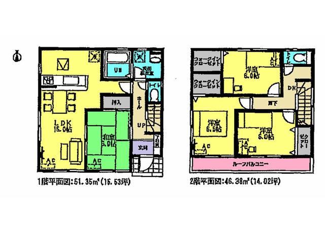 Floor plan. 32,200,000 yen, 4LDK, Land area 145.69 sq m , Building area 97.73 sq m floor plan