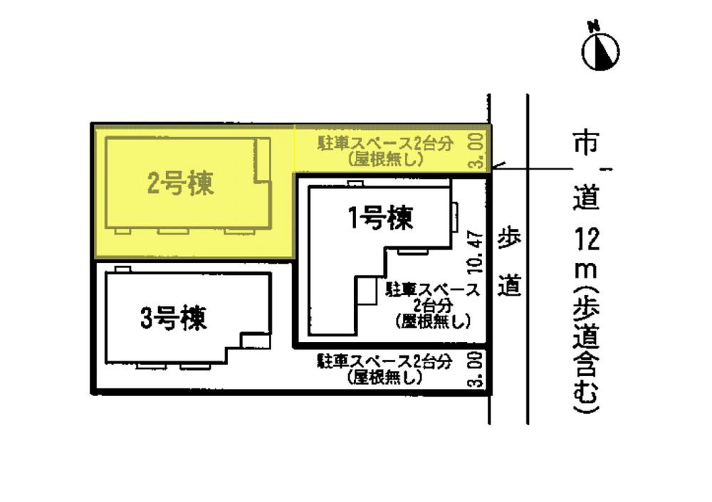 The entire compartment Figure. Part of yellow is Building 2. 