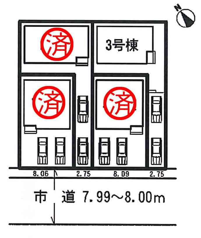 Compartment figure. 23,900,000 yen, 4LDK, Land area 118.69 sq m , Building area 98.35 sq m compartment view