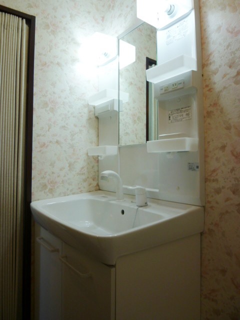 Washroom. Independent wash basin with shampoo dresser