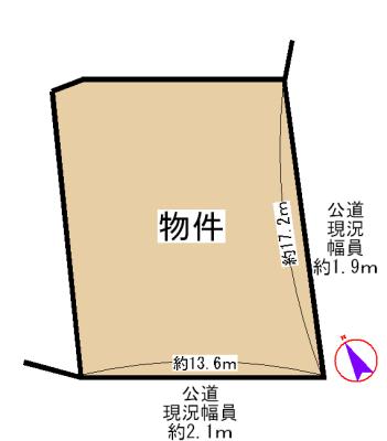 Compartment figure. Land price 15.8 million yen, Land area 231.13 sq m