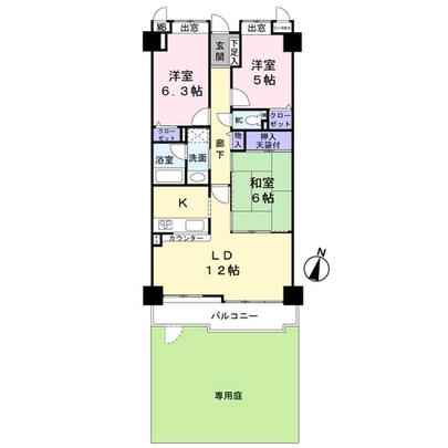 Floor plan. Nagoya, Aichi Prefecture, Minami-ku, Baiyun cho