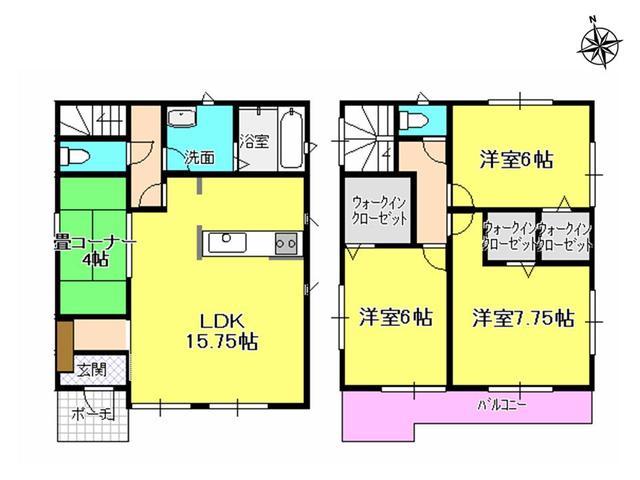Floor plan. 26,800,000 yen, 3LDK, Land area 118.64 sq m , Building area 94.83 sq m floor plan