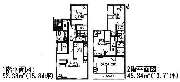 Floor plan. (4 Building), Price 27,800,000 yen, 4LDK, Land area 109.25 sq m , Building area 97.72 sq m