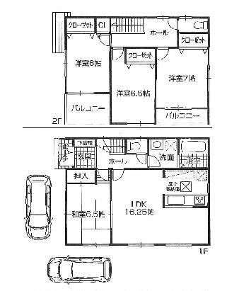 Floor plan. (1 Building), Price 29,800,000 yen, 4LDK, Land area 119.73 sq m , Building area 99.22 sq m