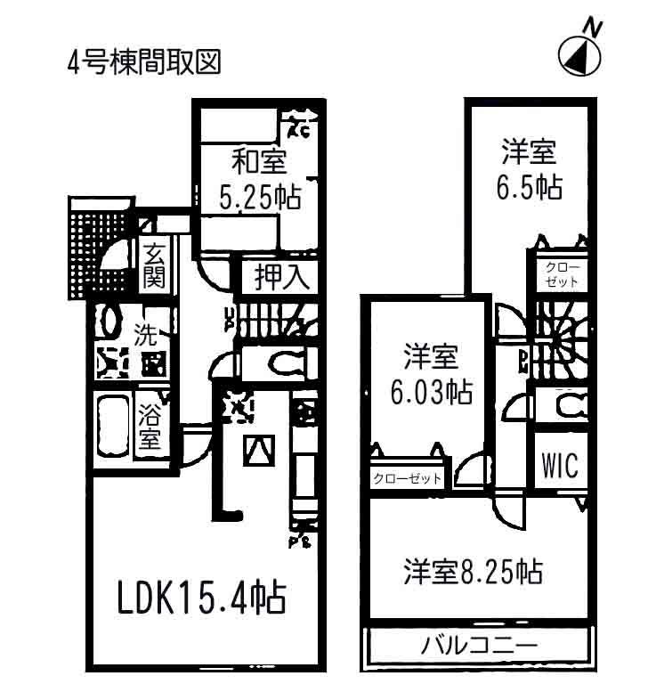 Floor plan. 27,800,000 yen, 4LDK, Land area 109.25 sq m , Building area 97.72 sq m