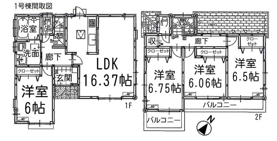 Floor plan. 28,880,000 yen, 4LDK, Land area 118.89 sq m , Building area 100 sq m