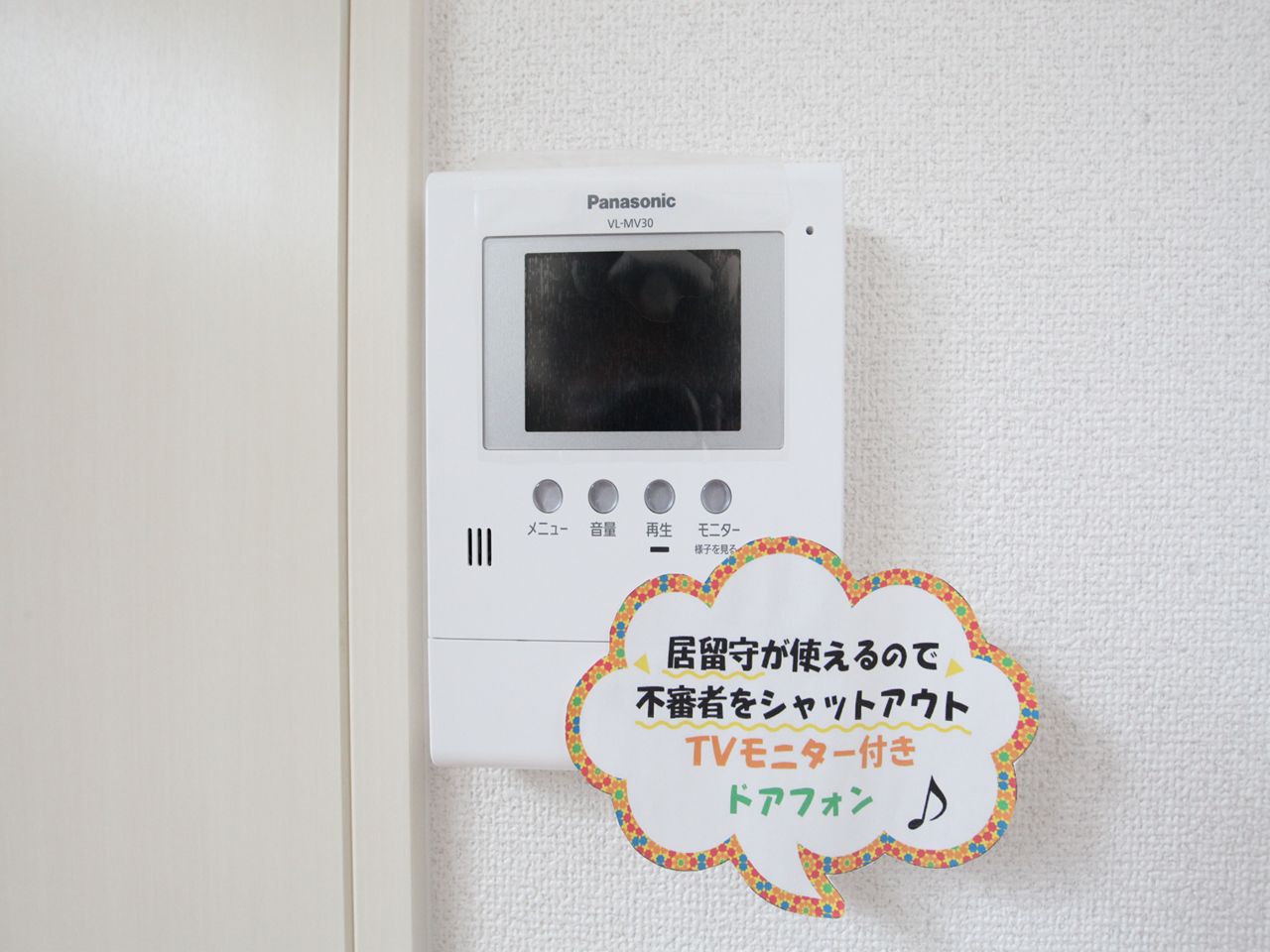Security. Intercom with TV monitor