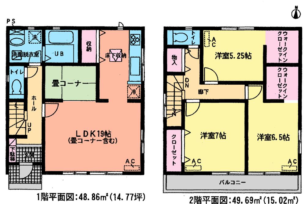 Floor plan. 25,800,000 yen, 3LDK + S (storeroom), Land area 118.04 sq m , Building area 98.55 sq m