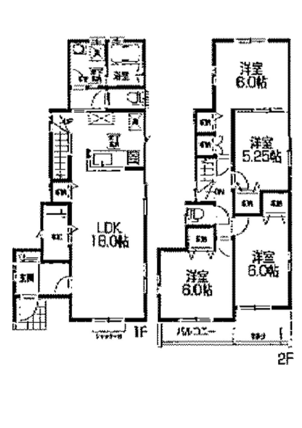 Floor plan. 28,900,000 yen, 4LDK, Land area 126.39 sq m , Building area 102.26 sq m