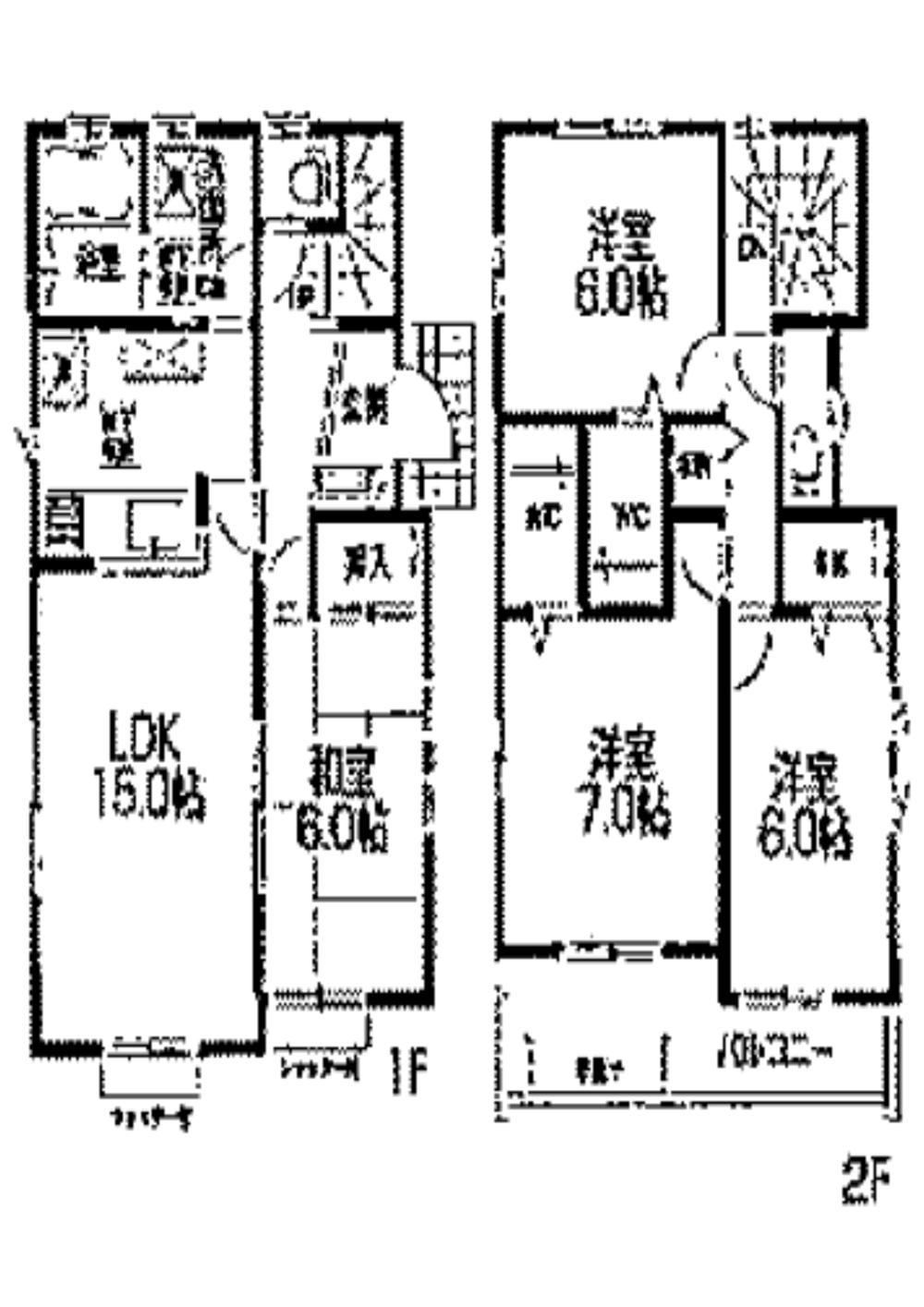 Floor plan. 32,900,000 yen, 4LDK, Land area 123.88 sq m , Building area 100.19 sq m
