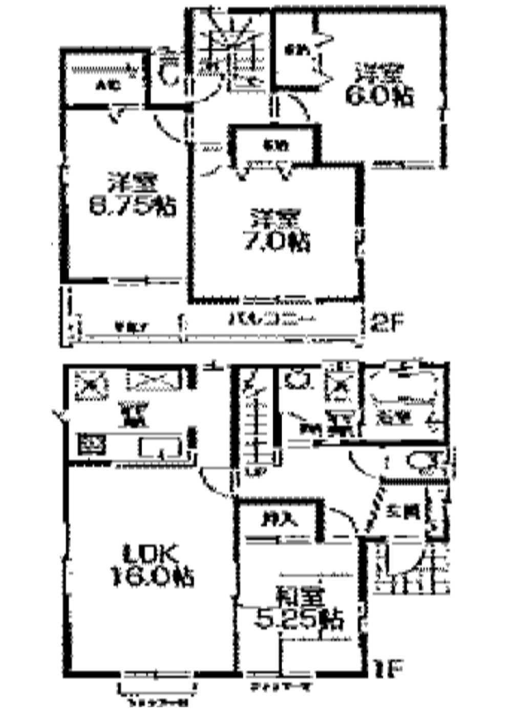 Floor plan. 29,900,000 yen, 4LDK, Land area 122.59 sq m , Building area 100.19 sq m