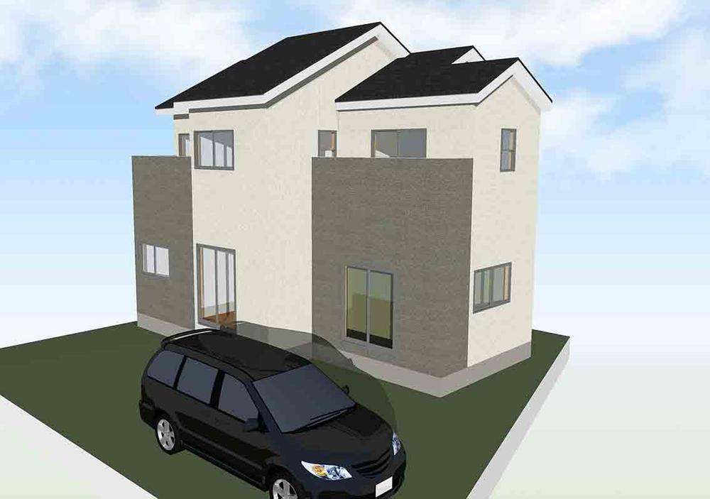 Rendering (appearance). Newly built single-family total 1 buildings, Minami-ku, Shiba-cho! 