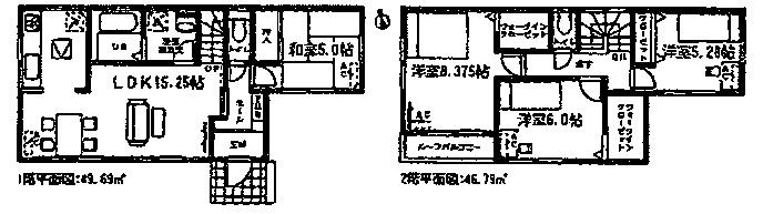 Floor plan. (4 Building), Price 31,800,000 yen, 4LDK, Land area 103.91 sq m , Building area 96.48 sq m
